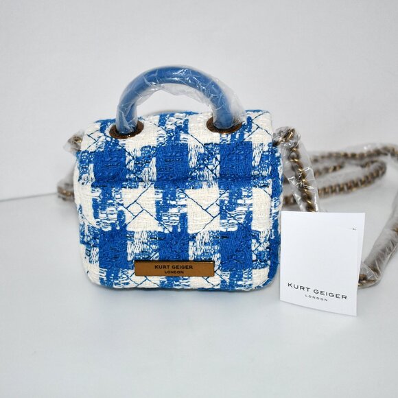 KURT GEIGER LONDON Handle MICRO Kensington in Blue NWT - Picture 4 of 6